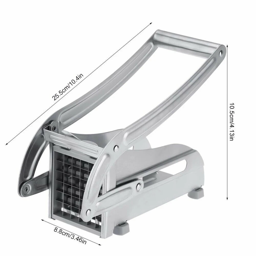 Coupe pommes de terre en acier inoxydable | Coupe-frites manuel